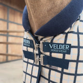Velder Horsewear Premium Fleece Cooler with Collar Navy Check