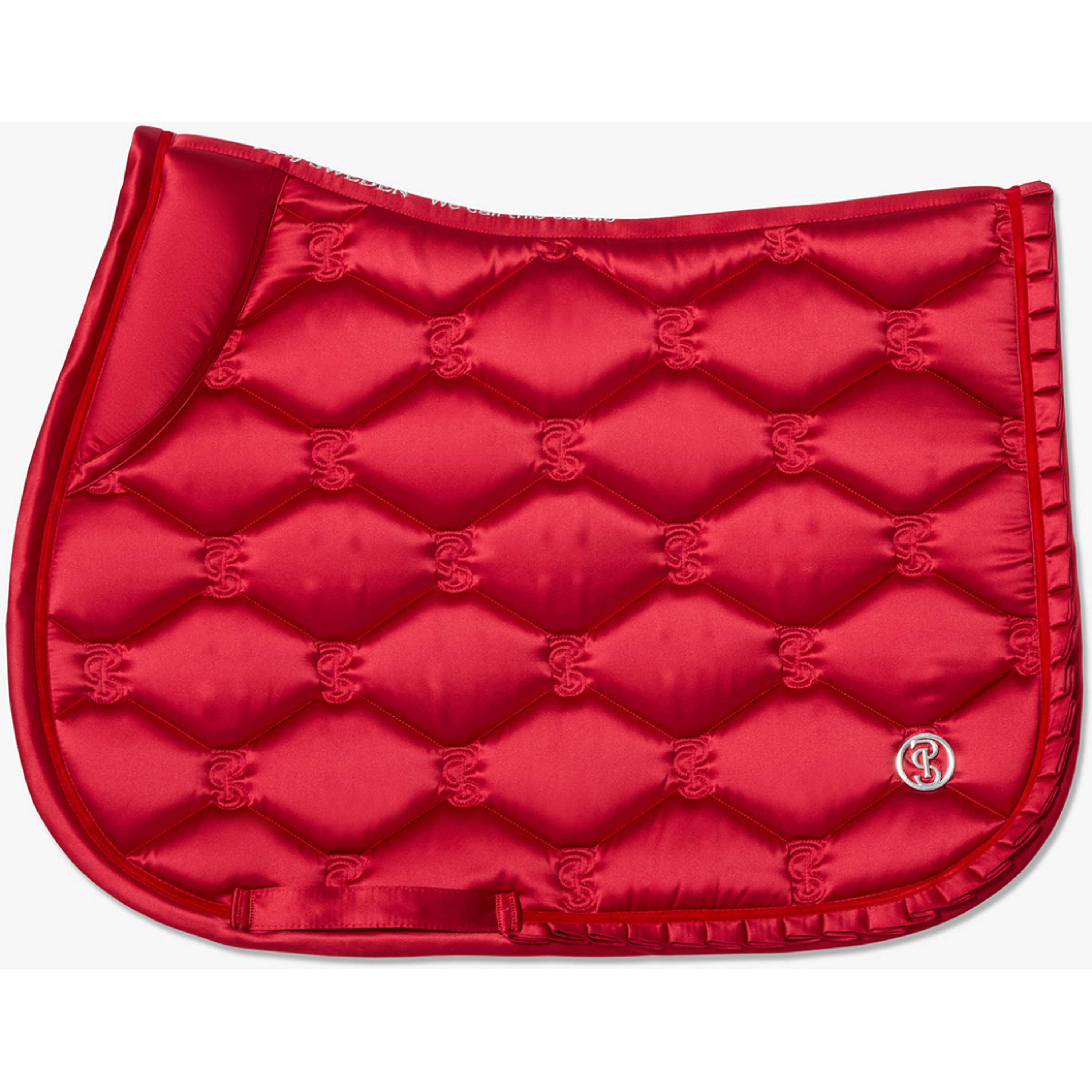PS of Sweden Mantilla Ruffle Saltando Cranberry Red