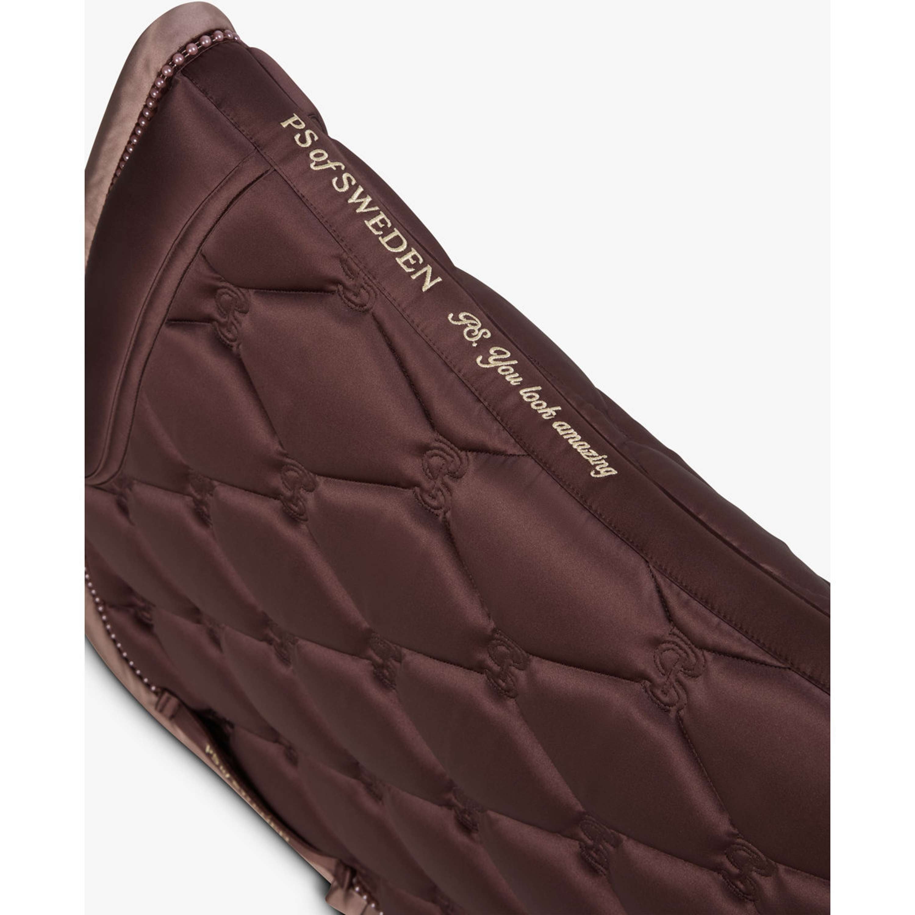 PS of Sweden Mantilla Ruffle Pearl Doma Clásica Marron Tierra