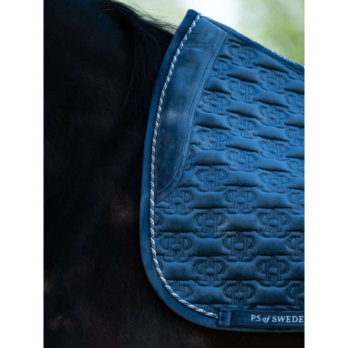 PS of Sweden Mantilla Velvet Monogram Doma clásica Mist Blue