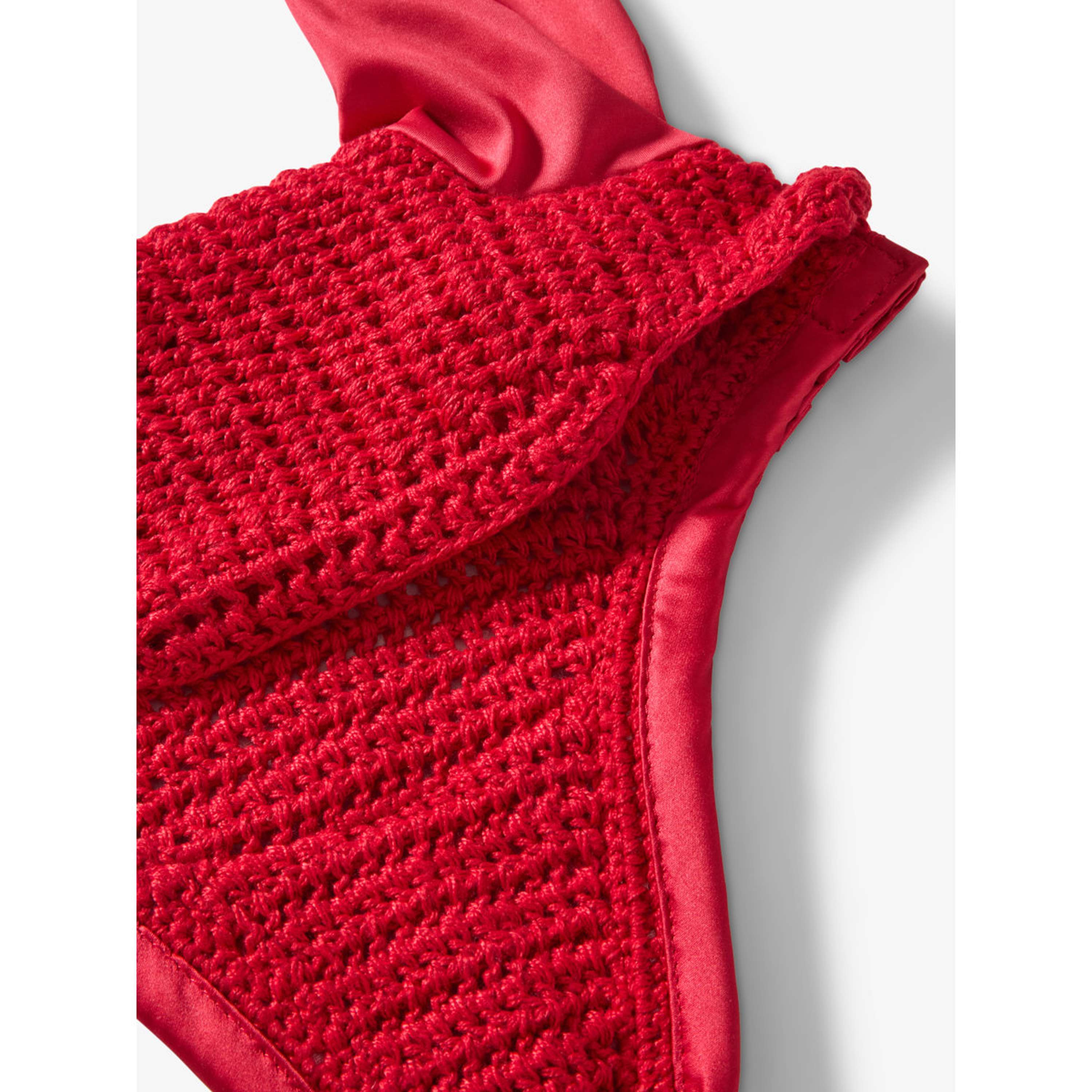 PS of Sweden Bonete para Orejas Ruffle Cranberry Red