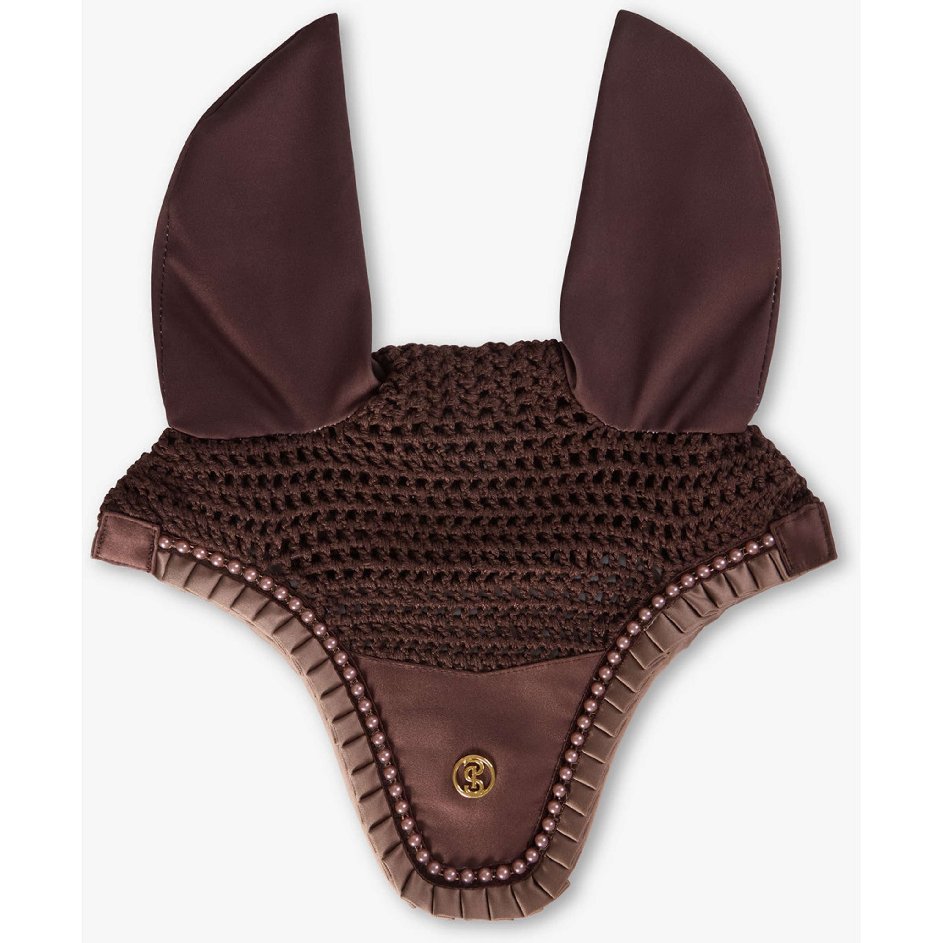 PS of Sweden Bonete para Orejas Ruffle Pearl Marron Tierra