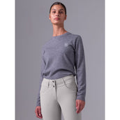 PS of Sweden Sweater PS Logo Mid Grey Melange