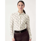 PS of Sweden Camiseta Valerie Printed Mangas Largas Off White Monogram
