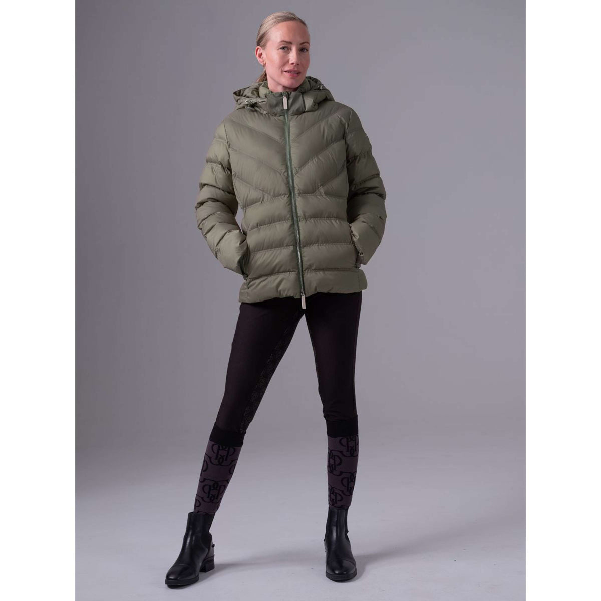 PS of Sweden Chaqueta acolchada Penelope Vintage Green