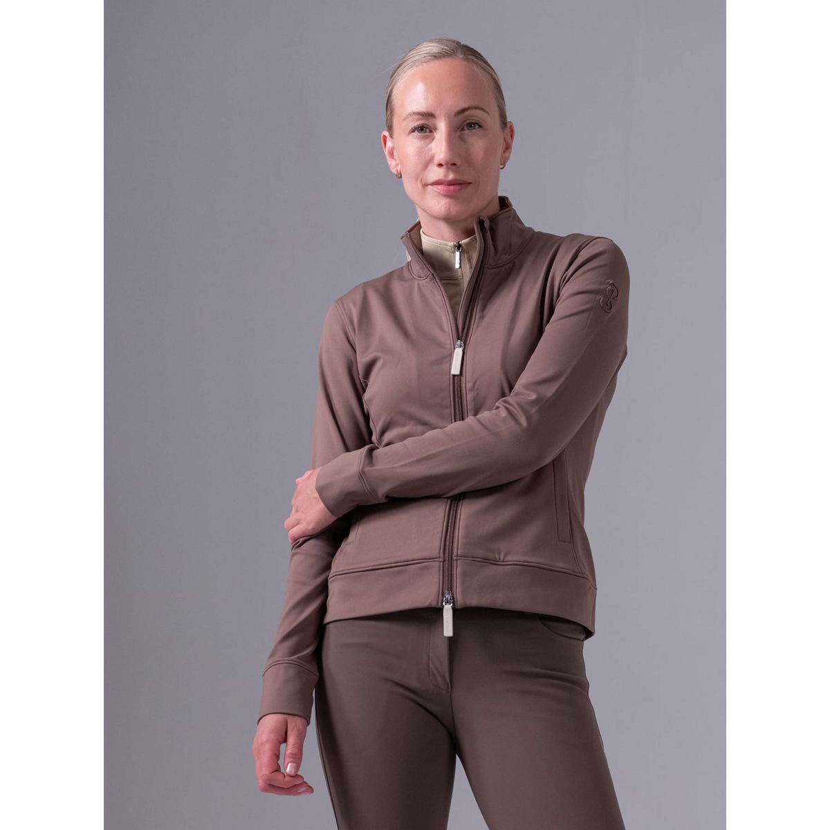 PS of Sweden Sudadera con capucha y cremallera Oakley Mocca Mauve