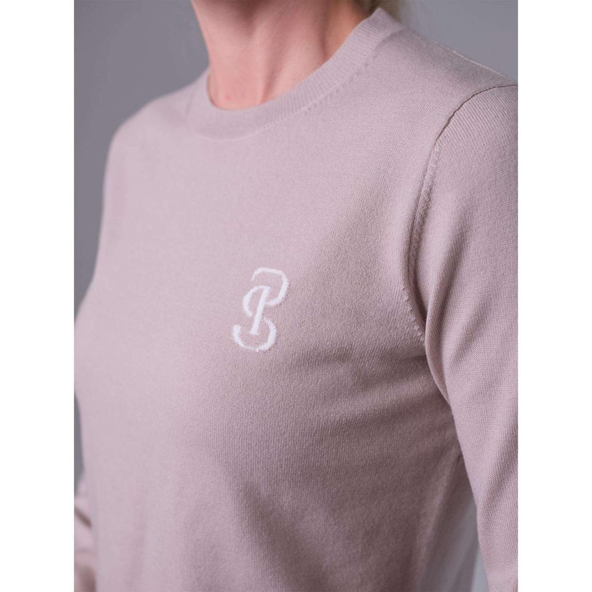 PS of Sweden Suéter PS Logo Silk Taupe