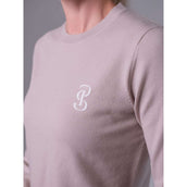 PS of Sweden Suéter PS Logo Silk Taupe