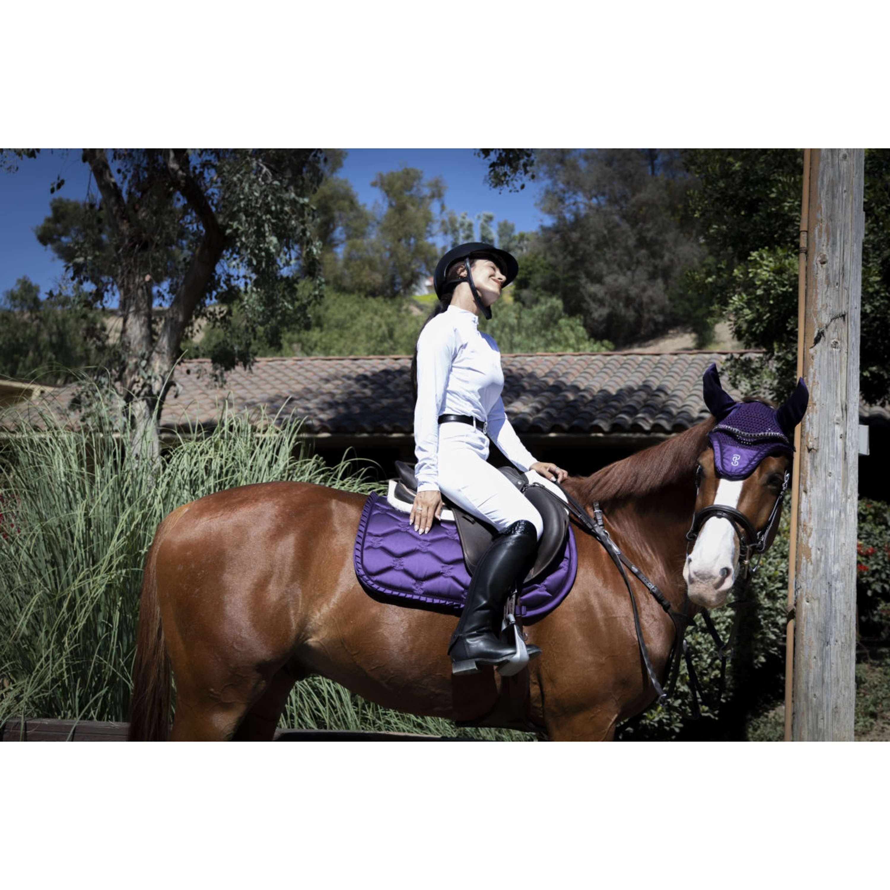 PS of Sweden Bonete para Orejas Ruffle Eclipse Purple