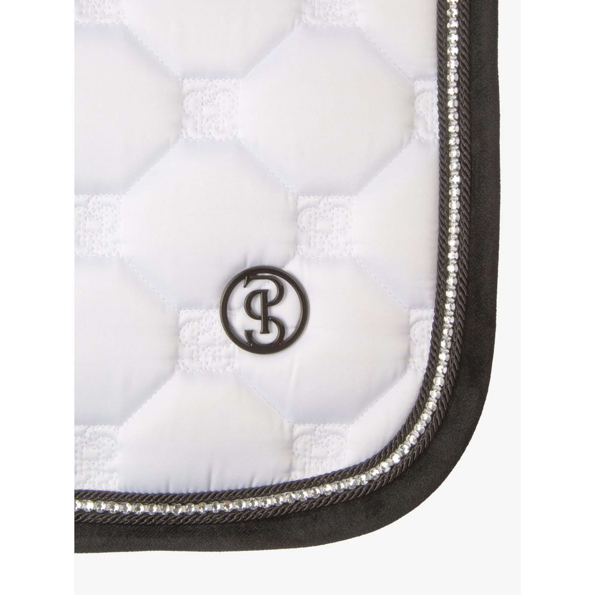 PS of Sweden Mantilla Vintage Monogram Doma clásica Blanco/Negro