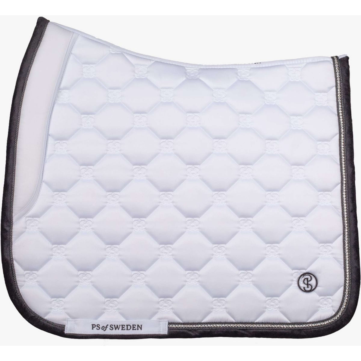 PS of Sweden Mantilla Vintage Monogram Doma clásica Blanco/Negro