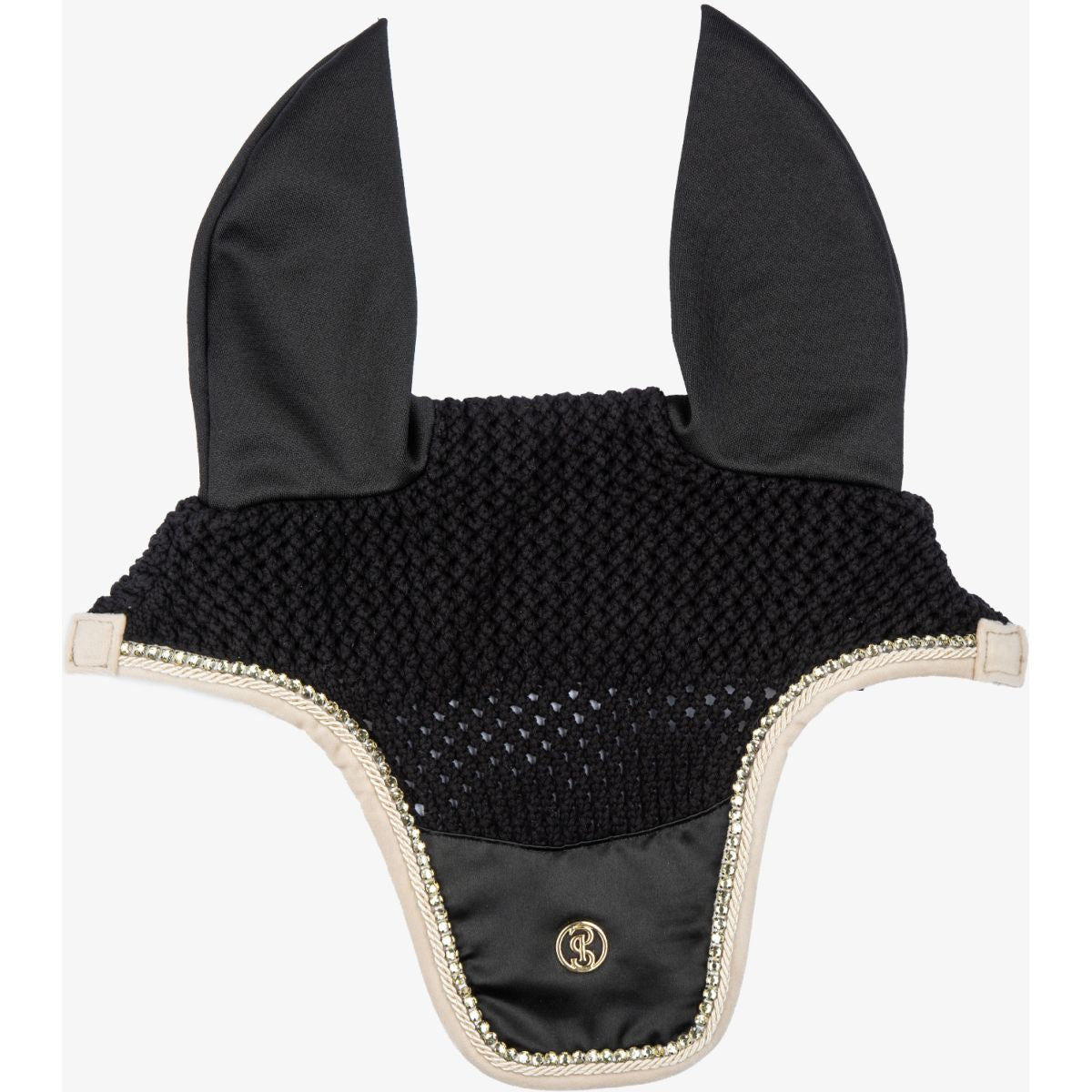 PS of Sweden Bonete para Orejas Vintage Monogram Negro
