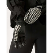 PS of Sweden Guantes de Equitación Hannah Houndstooth Negro