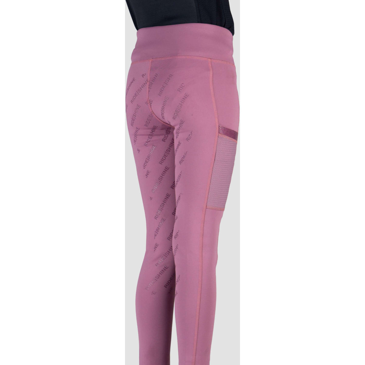 Red Horse Legging de Equitación Mitsu Full Grip Thistle Purple
