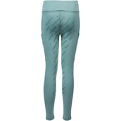 Red Horse Legging de Equitación Mitsu Full Grip Eucalyptus Green