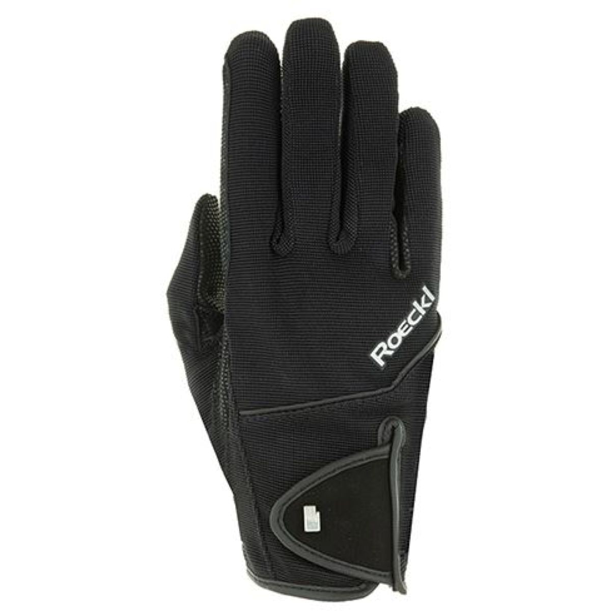 Roeckl Guantes de Equitación Milano Spandex bidireccional Negro