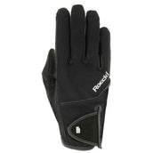 Roeckl Guantes de Equitación Milano Spandex bidireccional Negro
