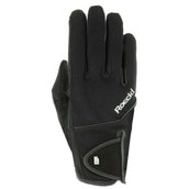 Roeckl Guantes de Equitación Milano Spandex bidireccional Negro