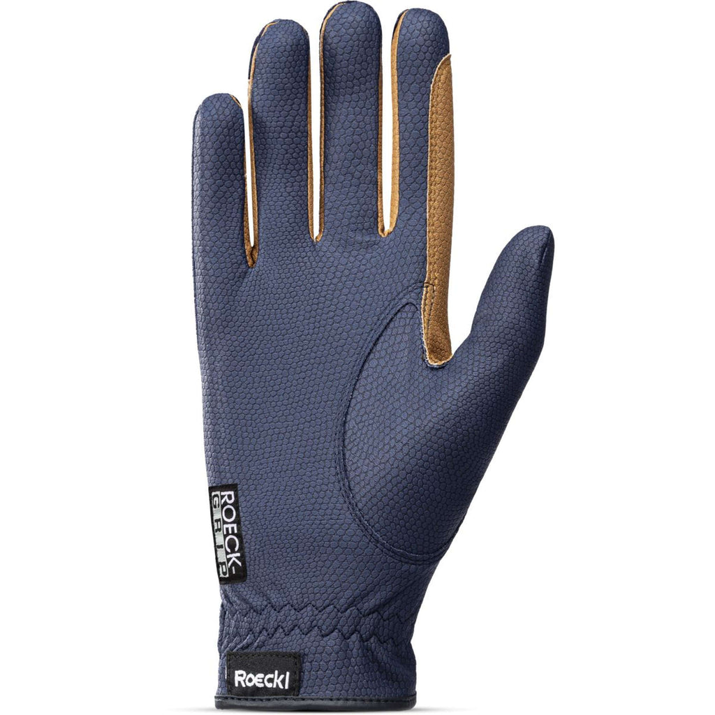 Roeckl Guantes de Equitación Malta Navy/Caramel