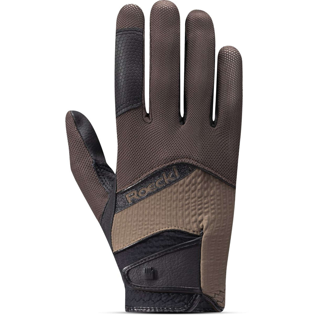 Roeckl Guantes de Equitación Millero Dark Mocha/Choco Milk