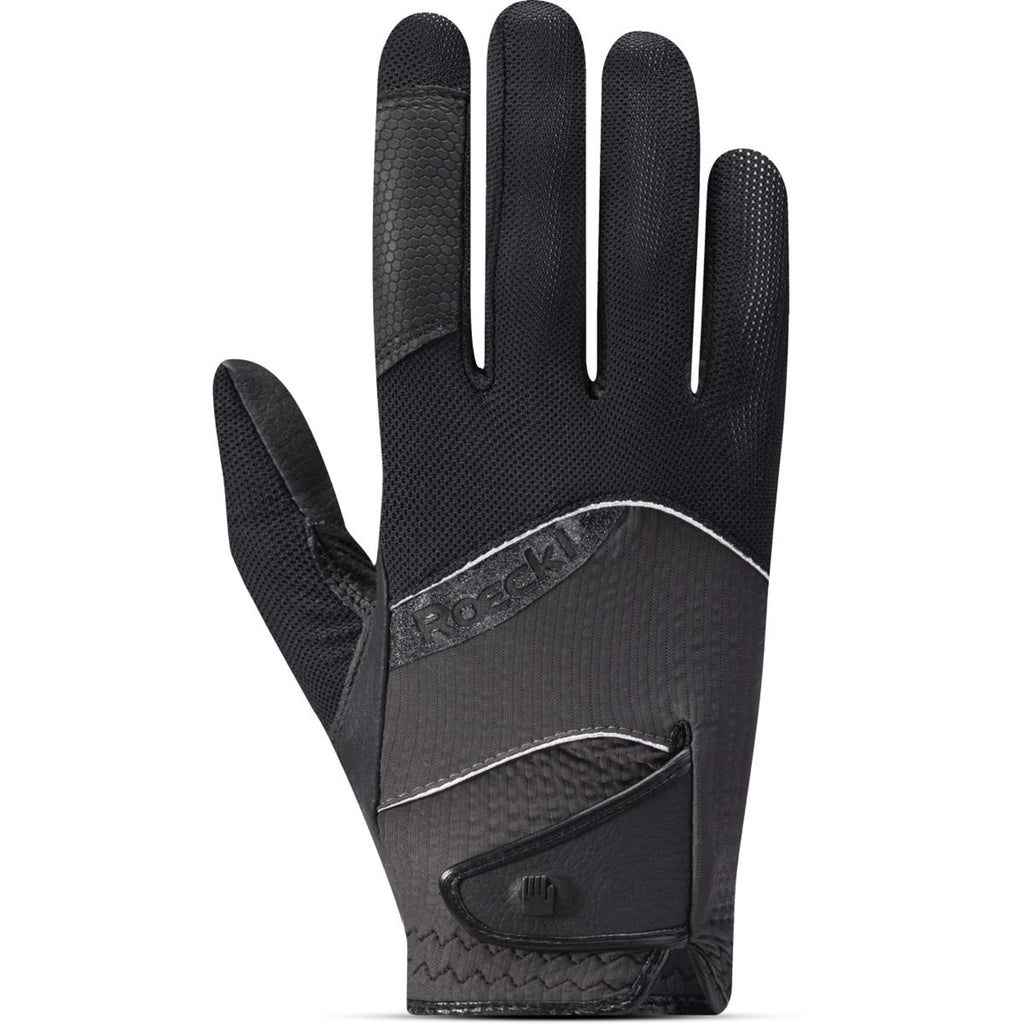 Roeckl Guantes de Equitación Millero Ceniza negra/volcánica