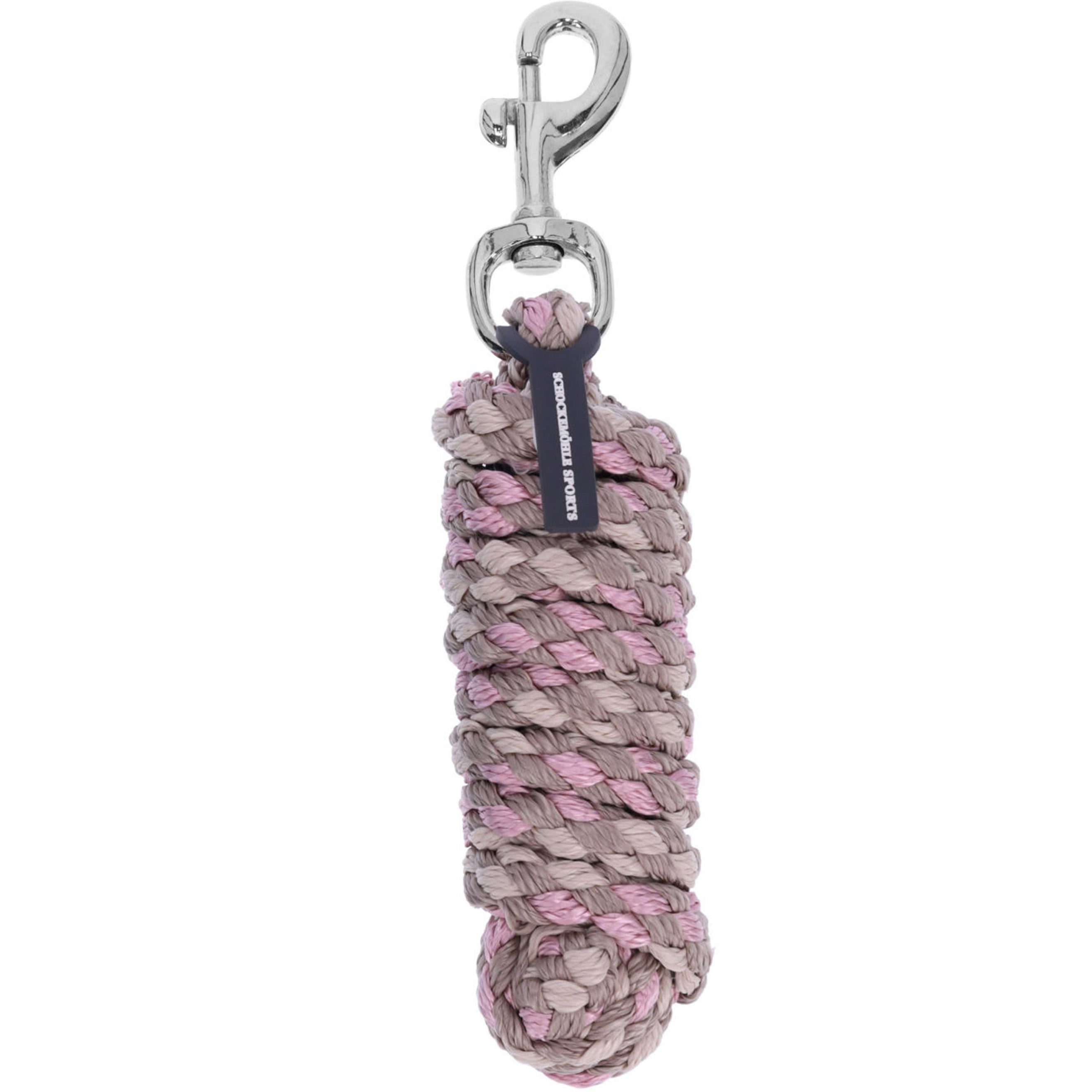 Schockemöhle Cuerda de Cabestro SP Catch Style Gancho de mosquetón Stone/Pale Pink/Chalk