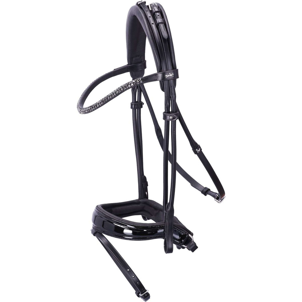 Schockemöhle Brida SP Isabell Werth Satchmo Negro/Patente/Plata