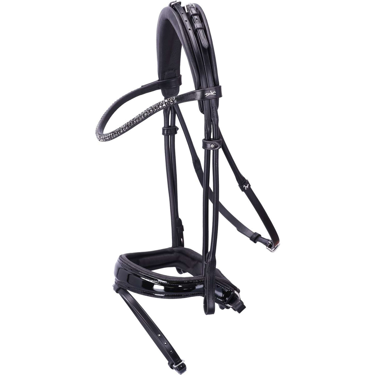 Schockemöhle Brida SP Isabell Werth Satchmo Negro/Patente/Plata