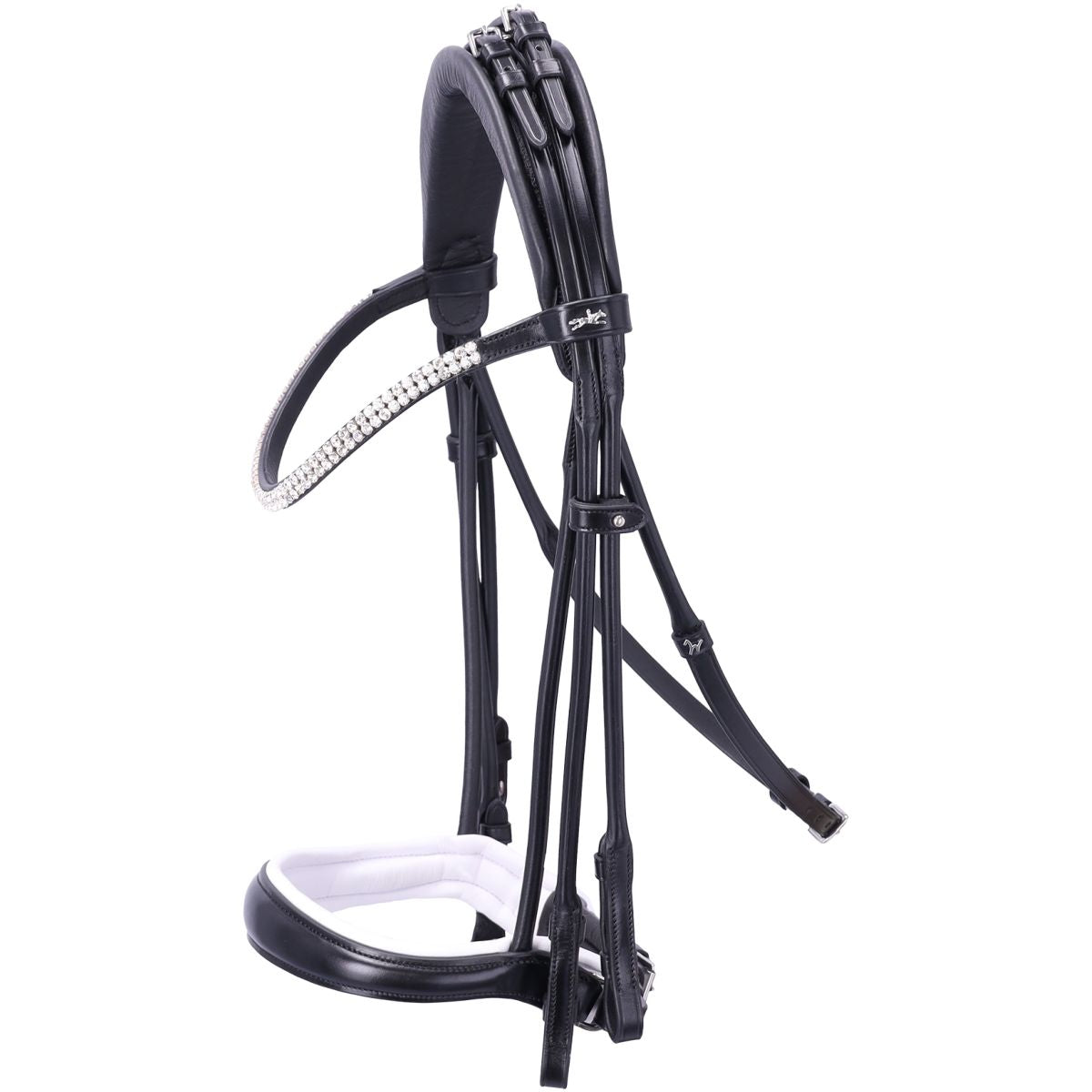 Schockemöhle Brida Doble SP Isabell Werth Bella Rose Negro/Blanco/Plata