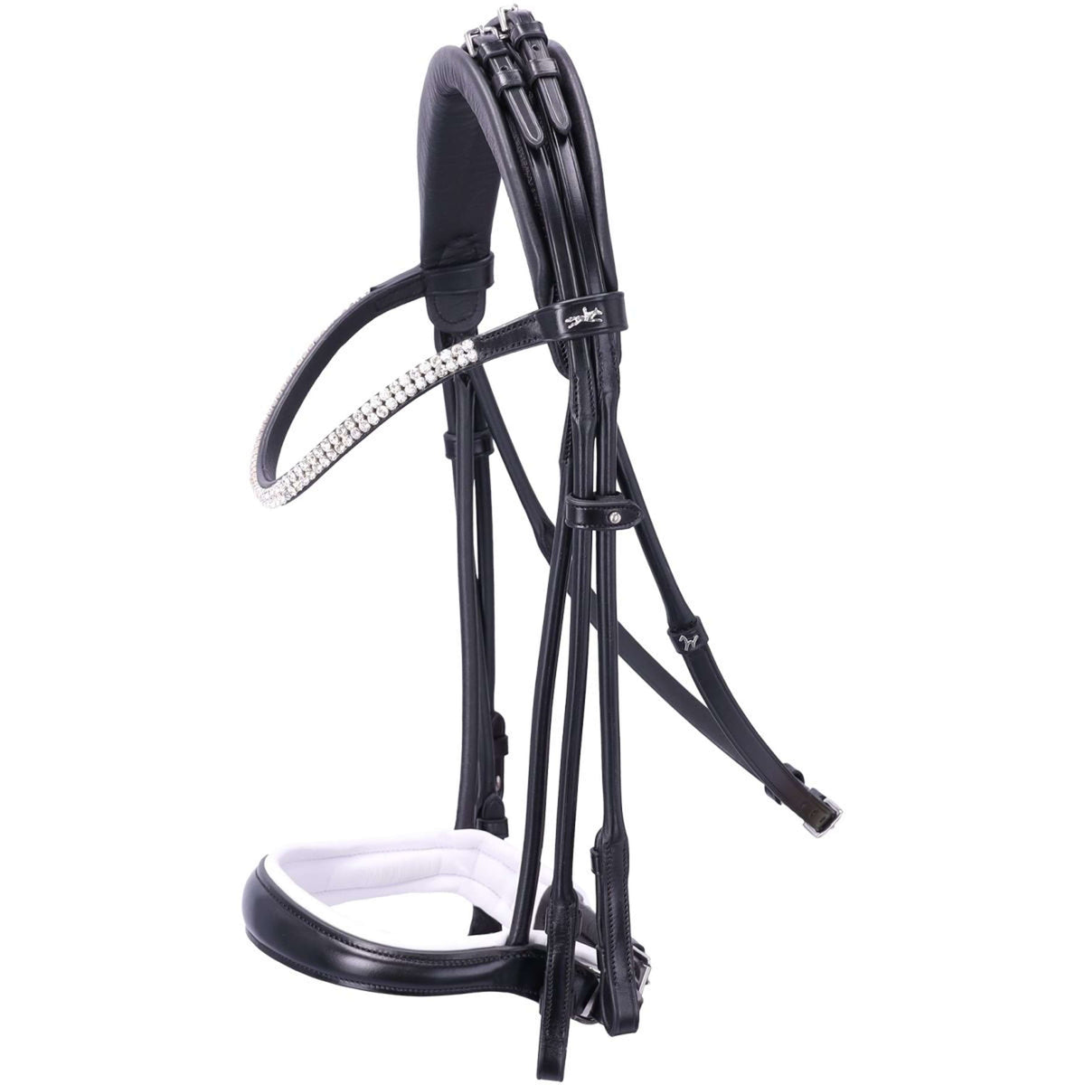 Schockemöhle Brida Doble SP Isabell Werth Bella Rose Negro/Blanco/Plata