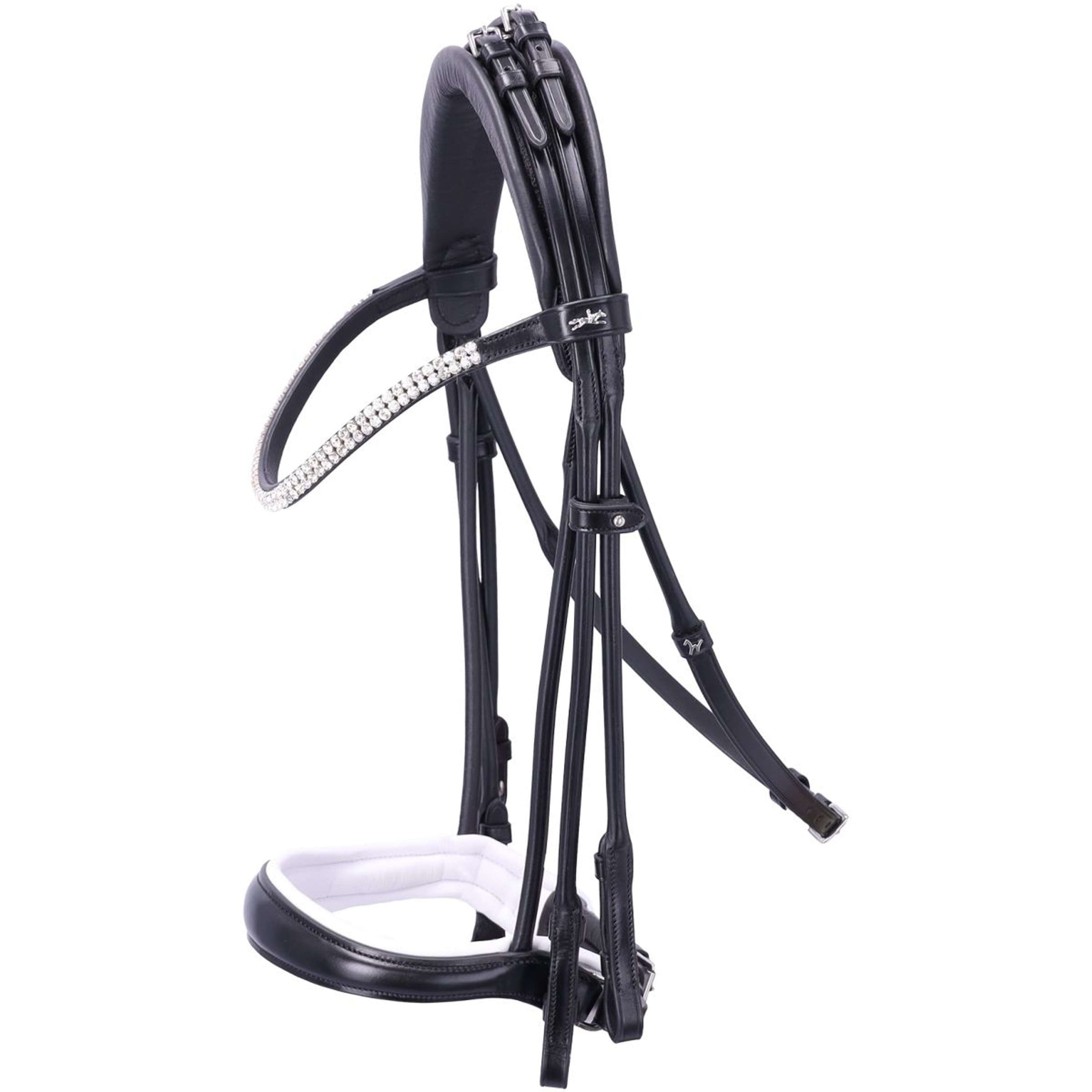 Schockemöhle Brida Doble SP Isabell Werth Bella Rose Negro/Blanco/Plata