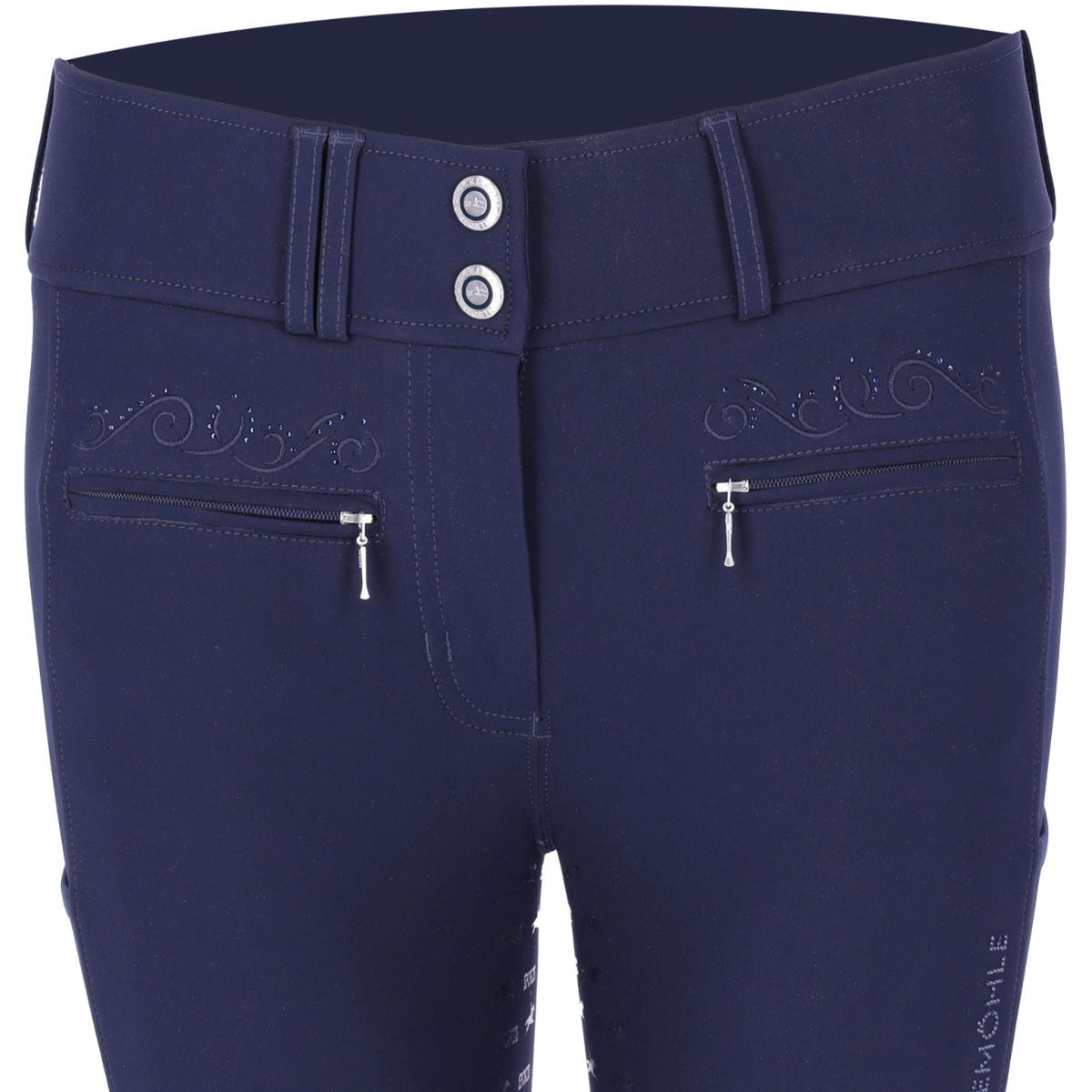 Schockemöhle Pantalón de Equitación SPTulip Style Full Grip Dark Navy