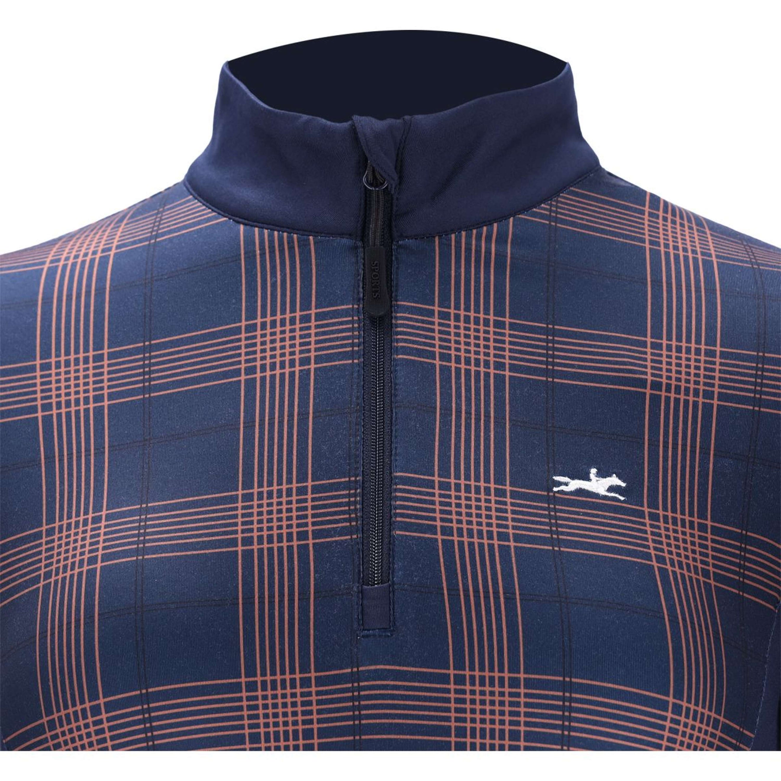 Schockemöhle Camiseta SPXandra Navy Check