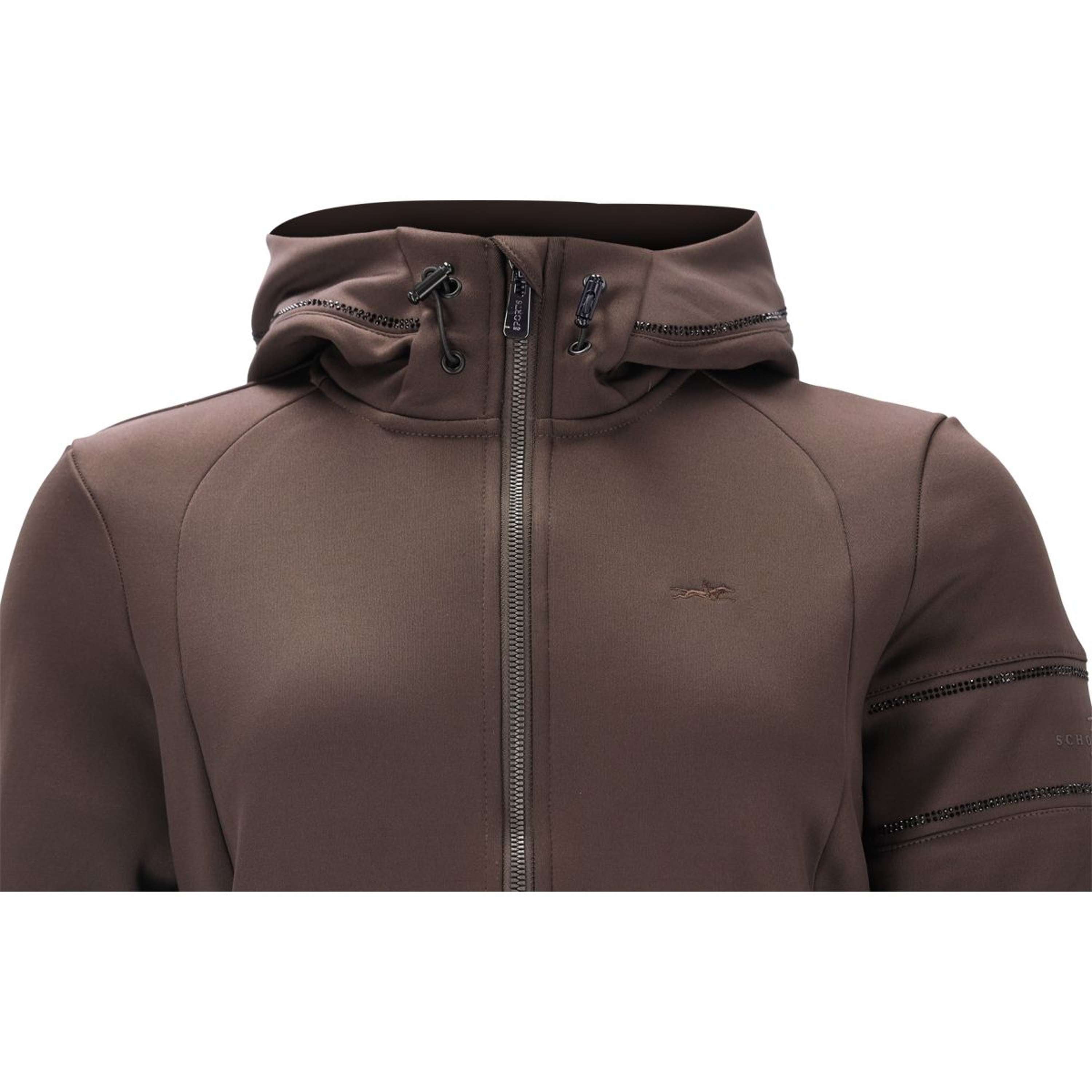 Schockemöhle Sudadera con capucha y cremallera SPSophie Mocca