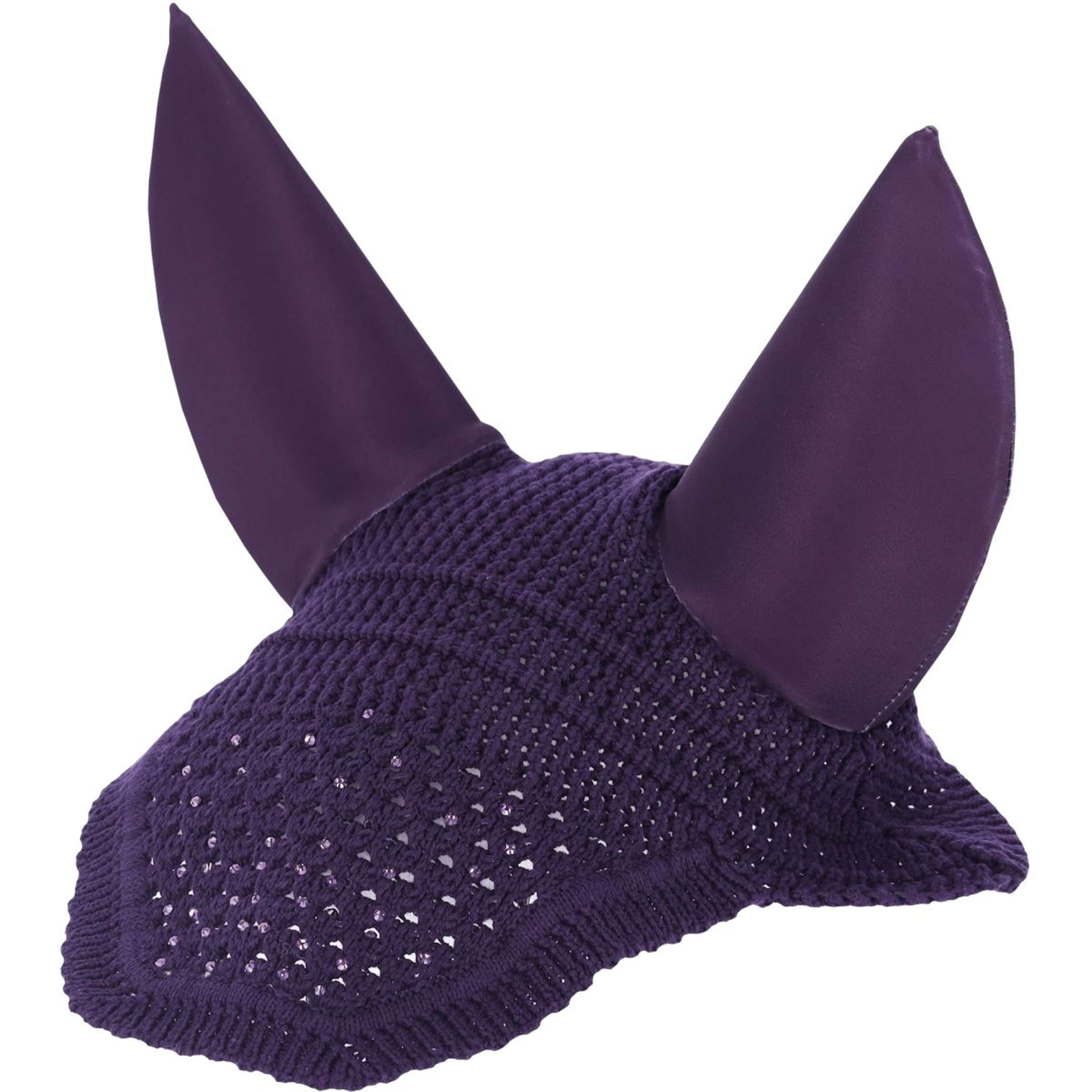 Schockemöhle Bonete para Orejas Elegant Spark Morado Oscuro