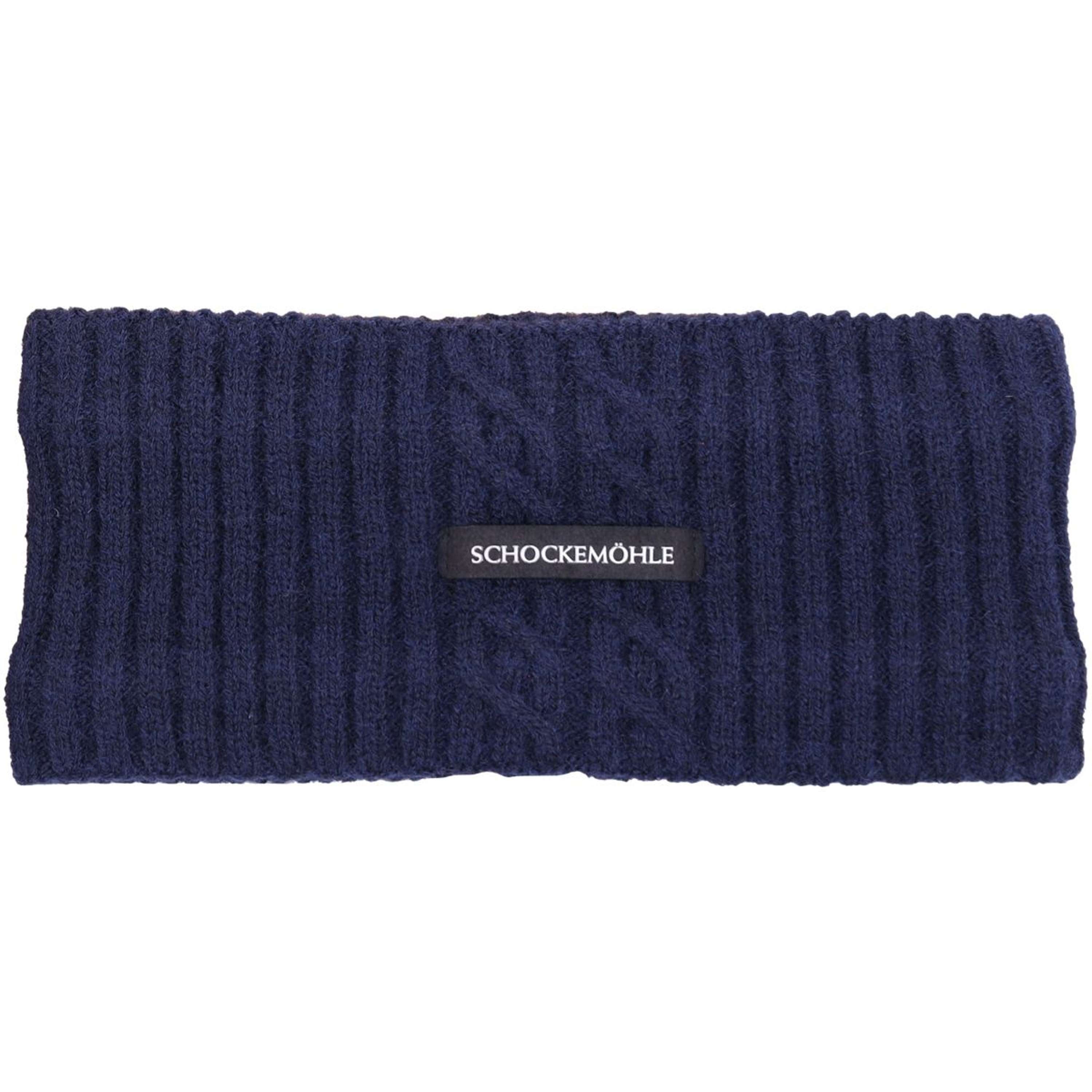 Schockemöhle Cinta para la cabeza Braided Azul Marino Oscuro