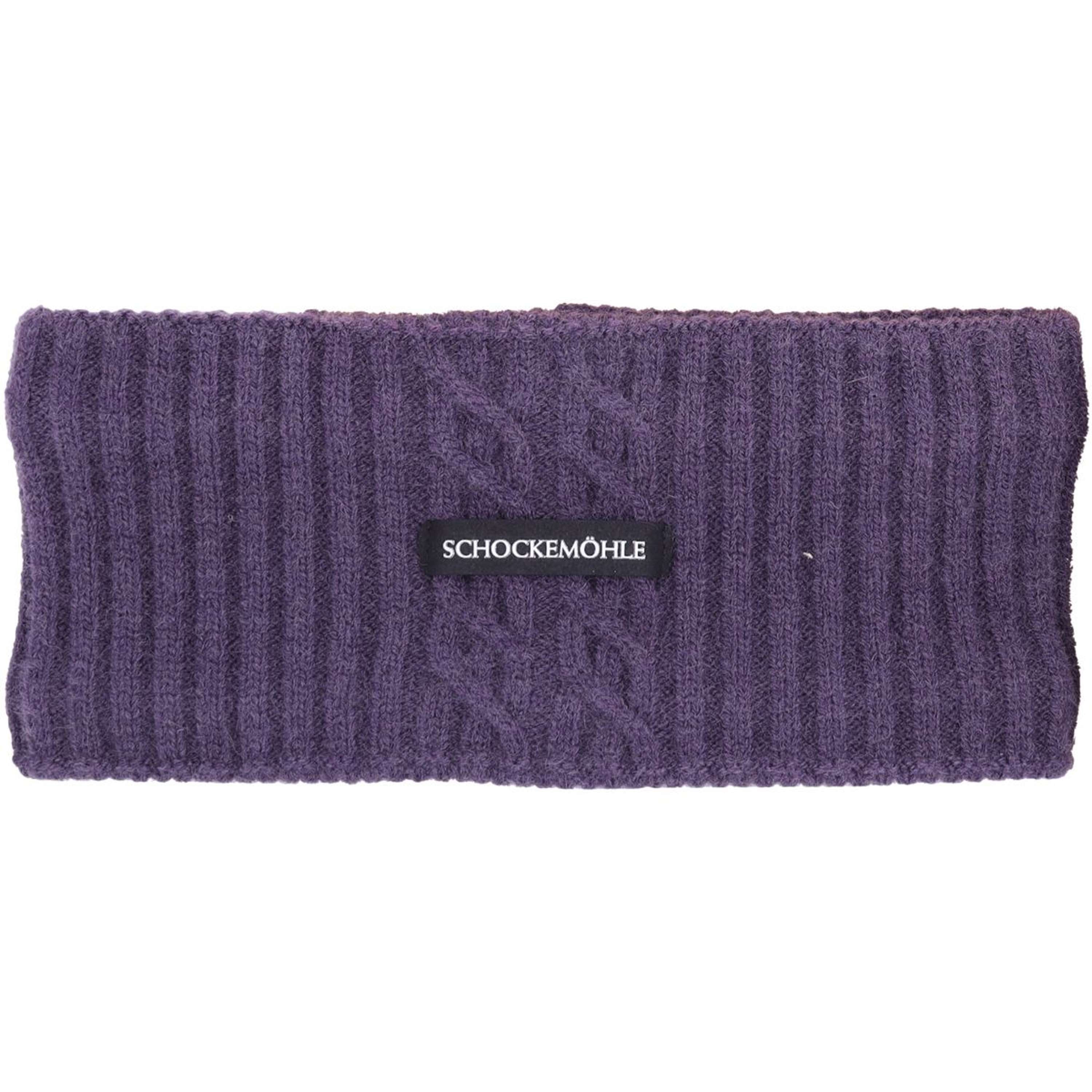 Schockemöhle Cinta para la cabeza Braided Morado Oscuro