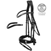 Schockemöhle Brida Premium sports Stanford Negro/Laca/Plata