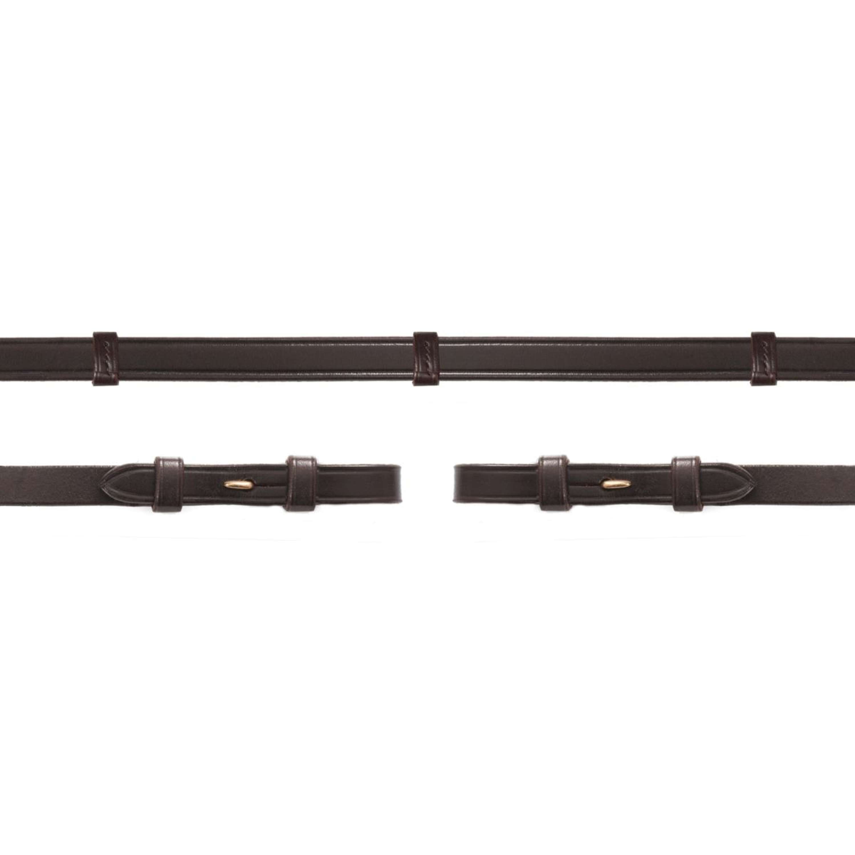 Schockemöhle Riendas Marron oscuro/Oro