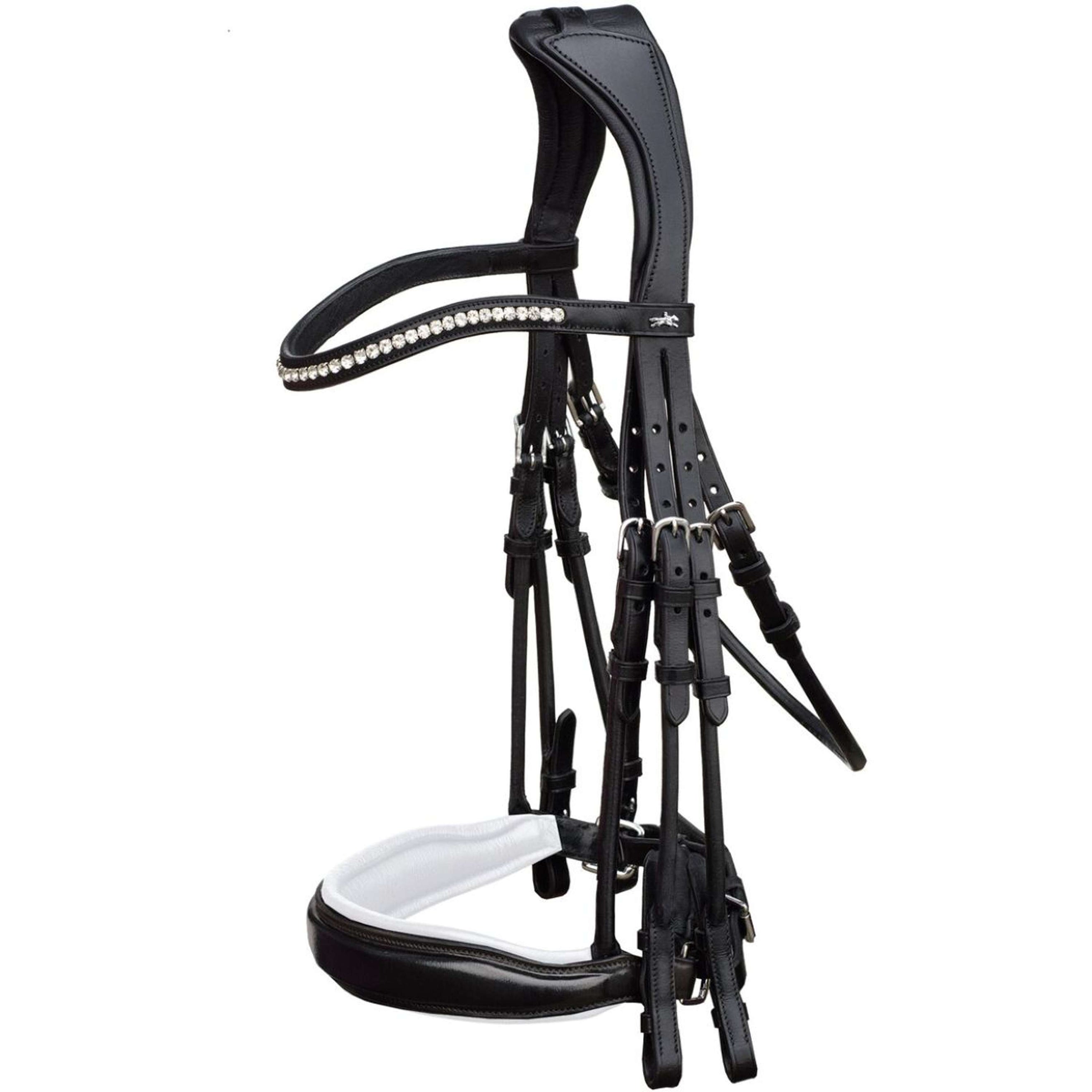 Schockemöhle Brida Doble Venice Negro/Patente/Blanco/Plata