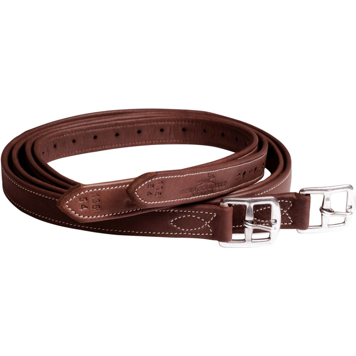 Schockemöhle Correas de estribo Chantilly Real/Roble/Crema/Plata