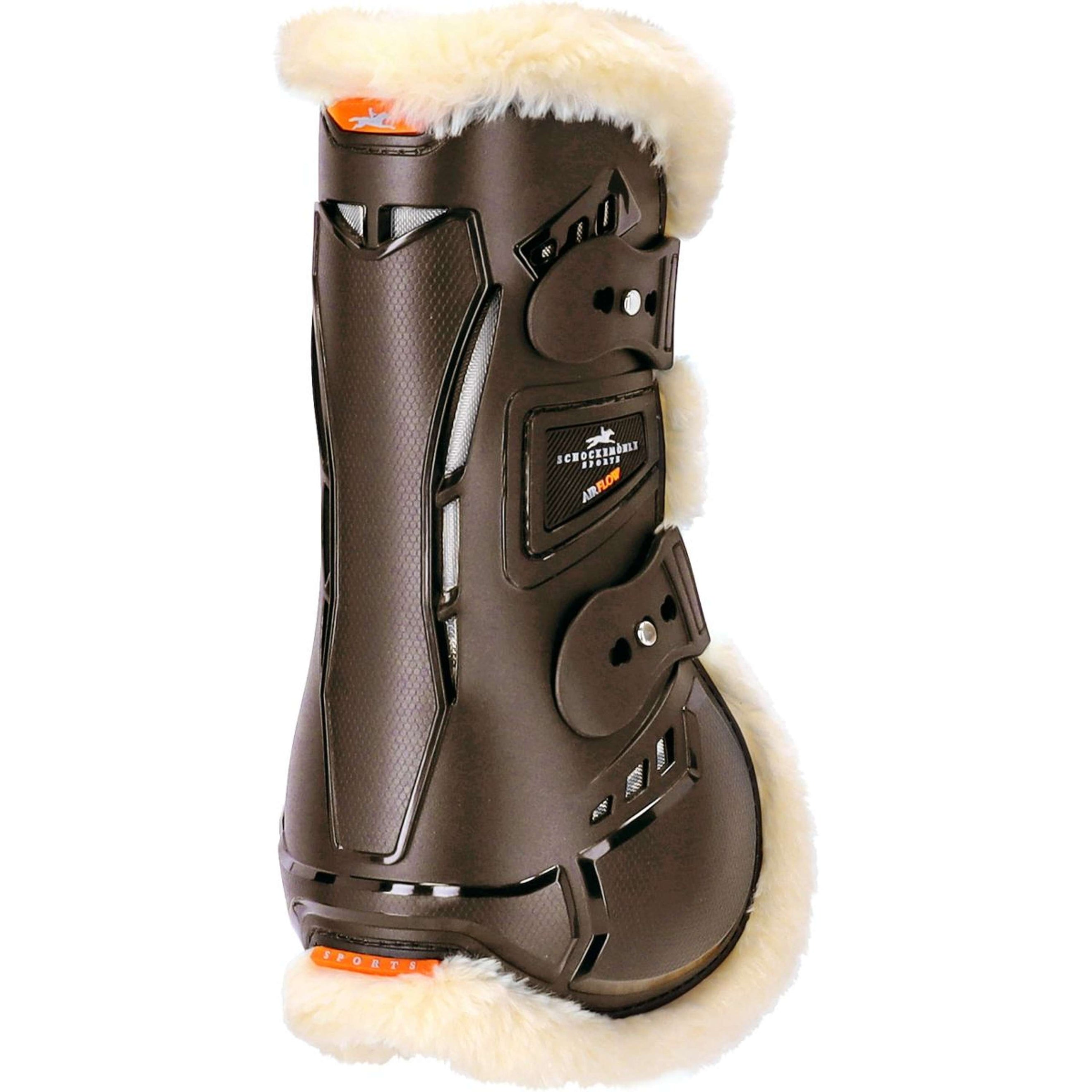 Schockemöhle Botas para tendones Airflow Champion con Pelo Marron Schockemöhle Botas para tendones Airflow Champion con Pelo Marron