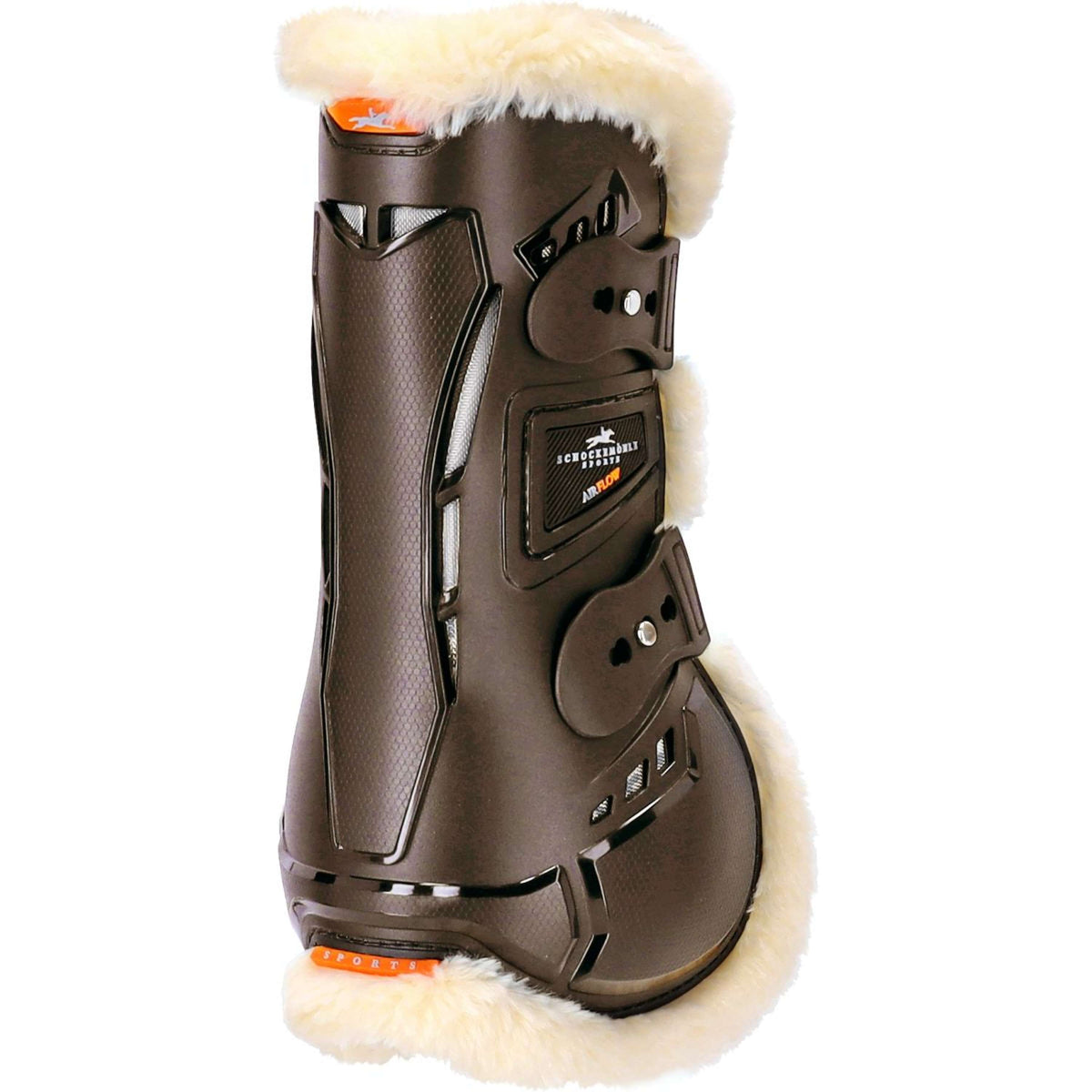 Schockemöhle Botas para tendones Airflow Champion con Pelo Marron