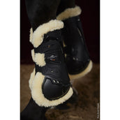 Schockemöhle Botas para tendones Airflow Champion con Pelo Negro