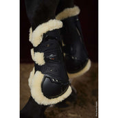 Schockemöhle Botas para tendones Airflow Champion con Pelo Negro