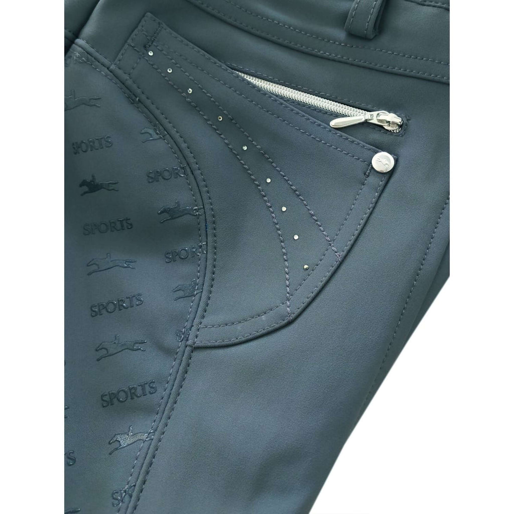 Schockemöhle Pantalones Victory Full Grip Graphite