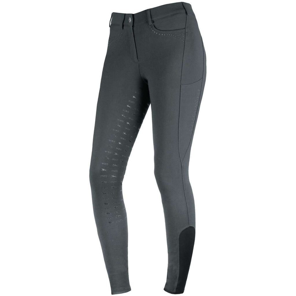 Schockemöhle Pantalones Victory Full Grip Graphite