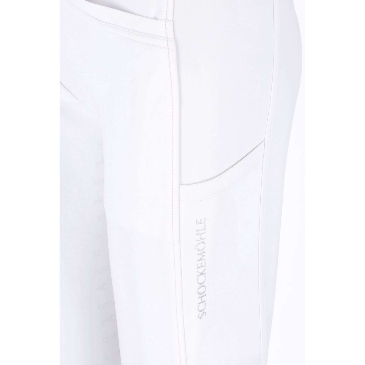 Schockemöhle Pantalones Carola Pro Full Grip Optical White