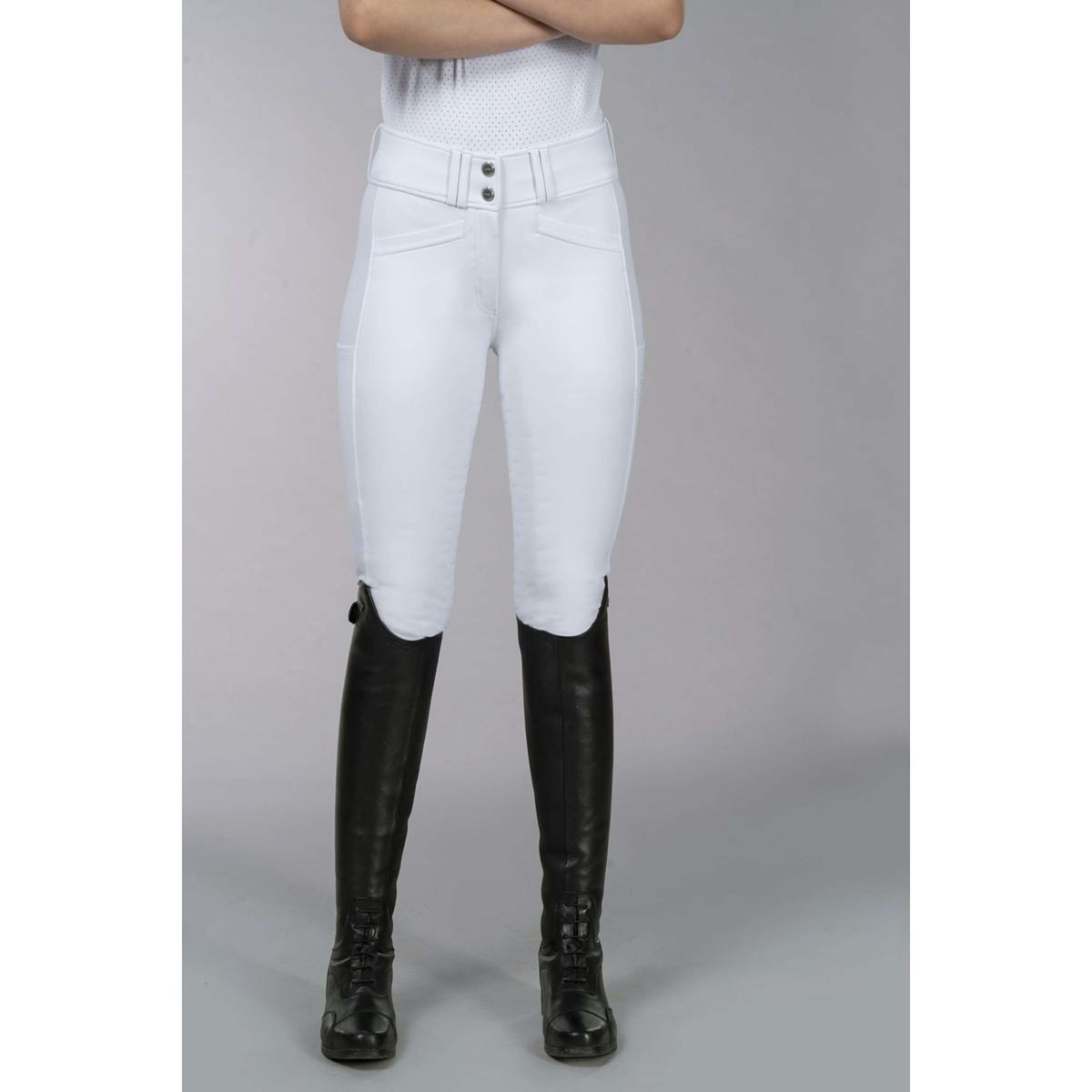 Schockemöhle Pantalones Carola Pro Full Grip Optical White