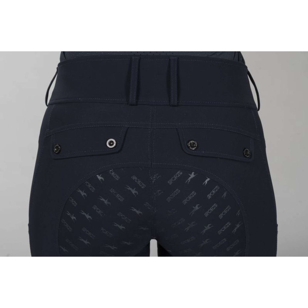 Schockemöhle Pantalón de Equitación SPCarola Full Grip Azul oscuro